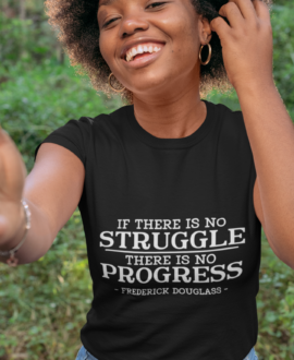 "If there is no struggle, there is no progress"